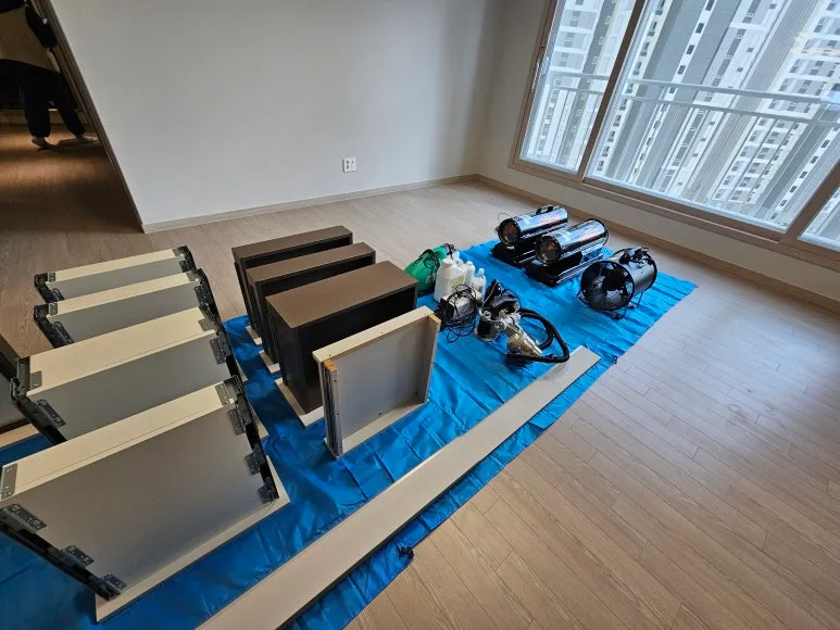 아산 베란다 입주청소 완료 상태